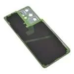 Back Cover with Camera Glass Lens and Adhesive Tape for Samsung Galaxy S21 Ultra 5G G998 (for SAMSUNG) - Phantom Silver