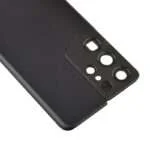 Back Cover with Camera Glass Lens and Adhesive Tape for Samsung Galaxy S21 Ultra 5G G998 (for SAMSUNG) - Phantom Black