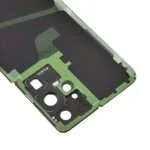 Back Cover with Camera Glass Lens and Adhesive Tape for Samsung Galaxy S21 Ultra 5G G998 (for SAMSUNG) - Phantom Black