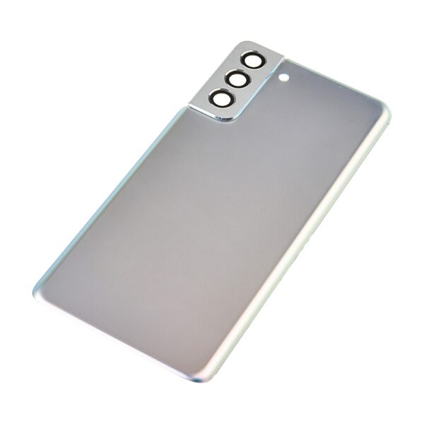 Back Cover with Camera Glass Lens and Adhesive Tape for Samsung Galaxy S21 Plus 5G G996 (for SAMSUNG) - Phantom Silver