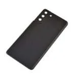 Back Cover with Camera Glass Lens and Adhesive Tape for Samsung Galaxy S21 Plus 5G G996 (for SAMSUNG) - Phantom Black