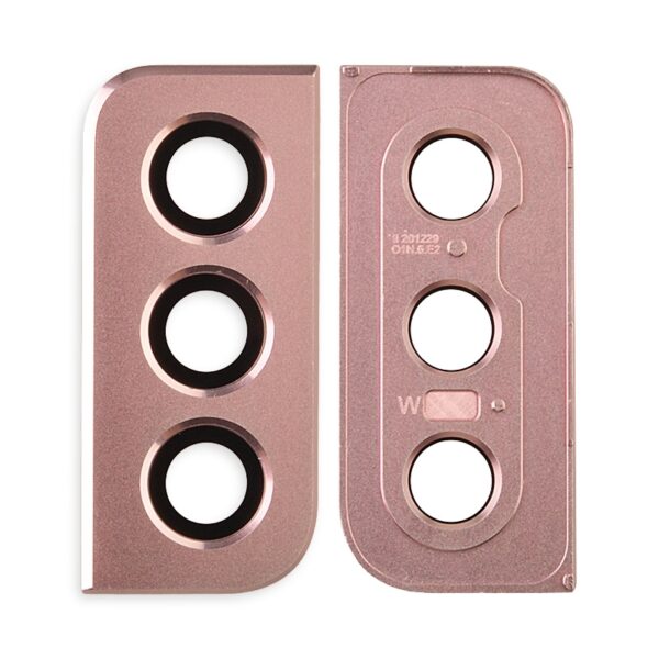 Rear Camera Glass Lens and Cover Bezel Ring for Samsung Galaxy S21 5G G991 - Phantom Pink
