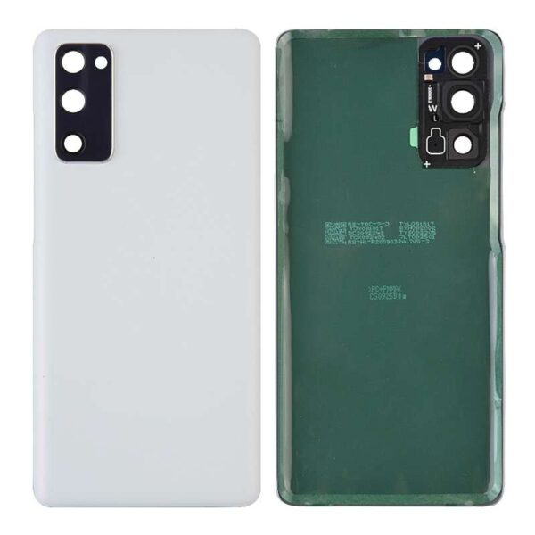 Back Cover with Camera Glass Lens and Adhesive Tape for Samsung Galaxy S20 FE G780 (for SAMSUNG) - Cloud White