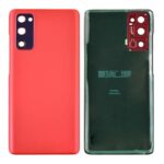 Back Cover with Camera Glass Lens and Adhesive Tape for Samsung Galaxy S20 FE G780 (for SAMSUNG) - Cloud Red