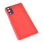 Back Cover with Camera Glass Lens and Adhesive Tape for Samsung Galaxy S20 FE G780 (for SAMSUNG) - Cloud Red