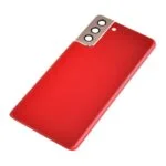 Back Cover with Camera Glass Lens and Adhesive Tape for Samsung Galaxy S21 Plus 5G G996 (for SAMSUNG) - Phantom Red