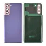 Back Cover with Camera Glass Lens and Adhesive Tape for Samsung Galaxy S21 5G G991 (for SAMSUNG) - Phantom Violet