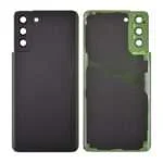 Back Cover with Camera Glass Lens and Adhesive Tape for Samsung Galaxy S21 Plus 5G G996 (for SAMSUNG) - Phantom Black