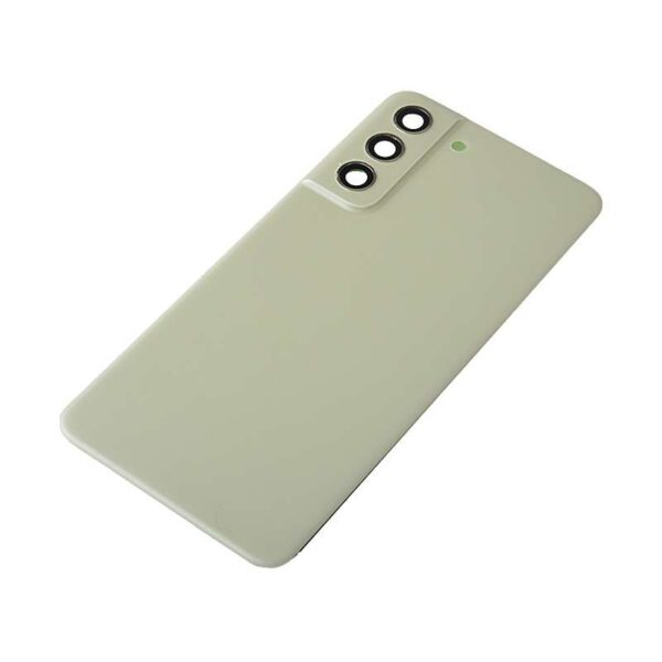 Back Cover with Camera Glass Lens and Adhesive Tape for Samsung Galaxy S21 FE 5G G990(for SAMSUNG) - Olive