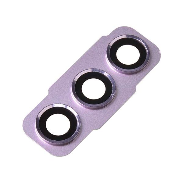 Rear Camera Glass Lens and Cover Bezel Ring for Samsung Galaxy S21 FE 5G G990 - Lavender