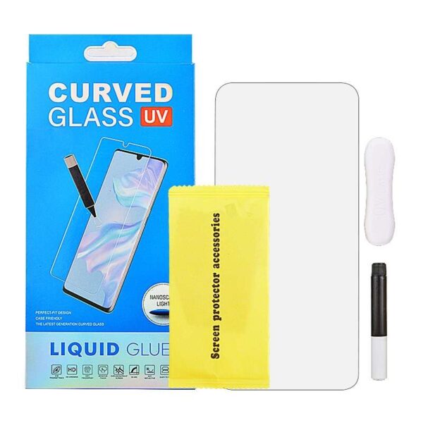 Full Cover Tempered Glass Screen Protector for Samsung Galaxy S22 5G S901 (with UV Light & UV Glue)(Retail Packaging)