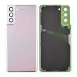 Back Cover with Camera Glass Lens and Adhesive Tape for Samsung Galaxy S21 Plus 5G G996 (for SAMSUNG) - Phantom Silver