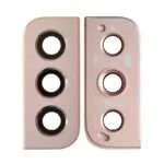 Rear Camera Glass Lens and Cover Bezel Ring for Samsung Galaxy S22 5G S901/ S22 Plus 5G S906 - Pink