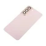 Back Cover with Camera Glass Lens and Adhesive Tape for Samsung Galaxy S22 5G S901 (for SAMSUNG) - Pink Gold