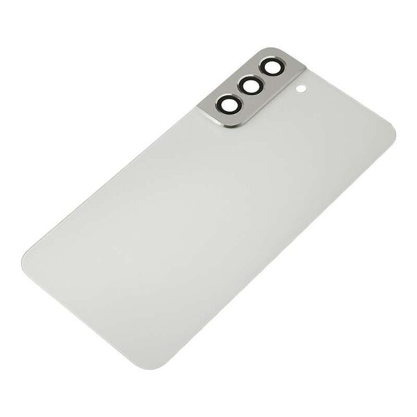 Back Cover with Camera Glass Lens and Adhesive Tape for Samsung Galaxy S22 Plus 5G S906 (for SAMSUNG) - Phantom White