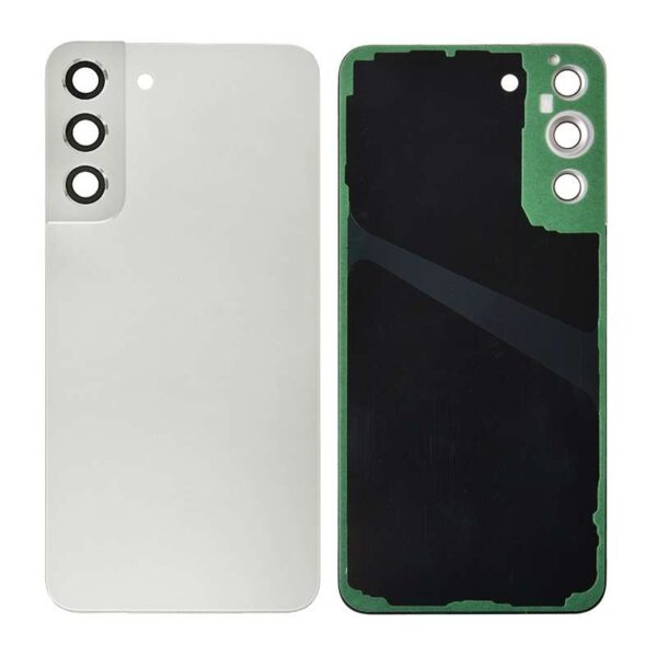 Back Cover with Camera Glass Lens and Adhesive Tape for Samsung Galaxy S22 Plus 5G S906 (for SAMSUNG) - Phantom White