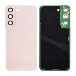 Back Cover with Camera Glass Lens and Adhesive Tape for Samsung Galaxy S22 5G S901 (for SAMSUNG) - Pink Gold