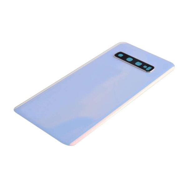 Back Cover with Camera Glass Lens and Adhesive Tape for Samsung Galaxy S10 G973(for SAMSUNG and Galaxy S10) - Prism White