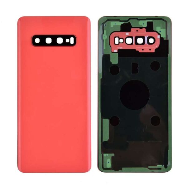 Back Cover with Camera Glass Lens and Adhesive Tape for Samsung Galaxy S10 Plus G975(for SAMSUNG and Galaxy S10+) - Flamingo Pink