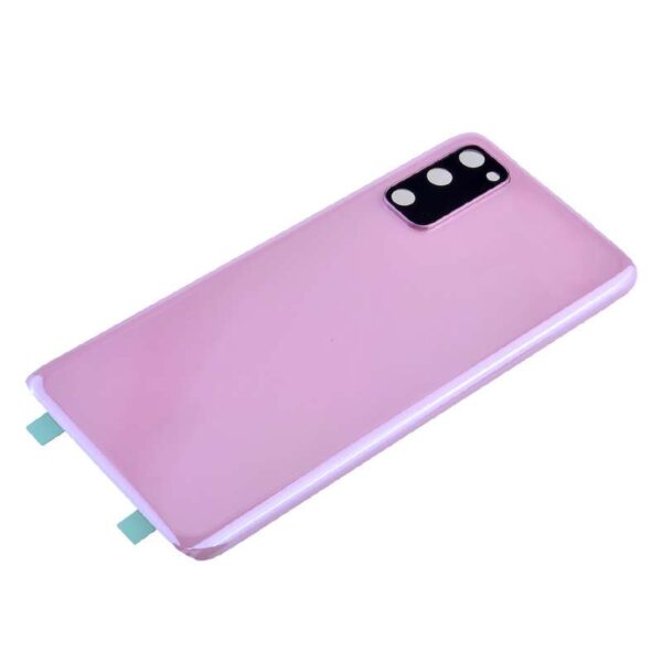 Back Cover with Camera Glass Lens and Adhesive Tape for Samsung Galaxy S20 G980/ S20 5G G981(for SAMSUNG) - Cloud Pink