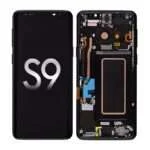 OLED Screen Digitizer with Frame Replacement for Samsung Galaxy S9 G960 (Premium) - Midnight Black