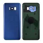 Back Cover with Camera Glass Lens and Adhesive Tape for Samsung Galaxy S8 Plus G955(for SAMSUNG and Galaxy S8+) - Blue