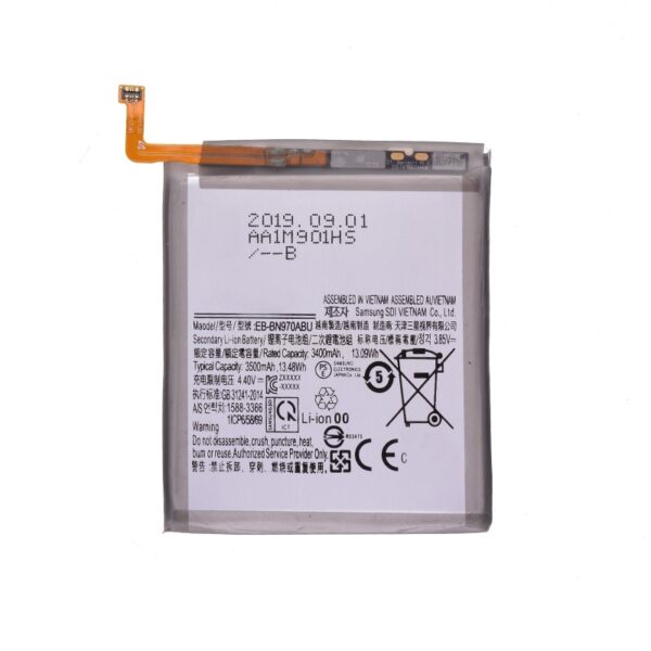 3.85V 3400mAh Battery for Samsung Galaxy Note 10 N970 Compatible