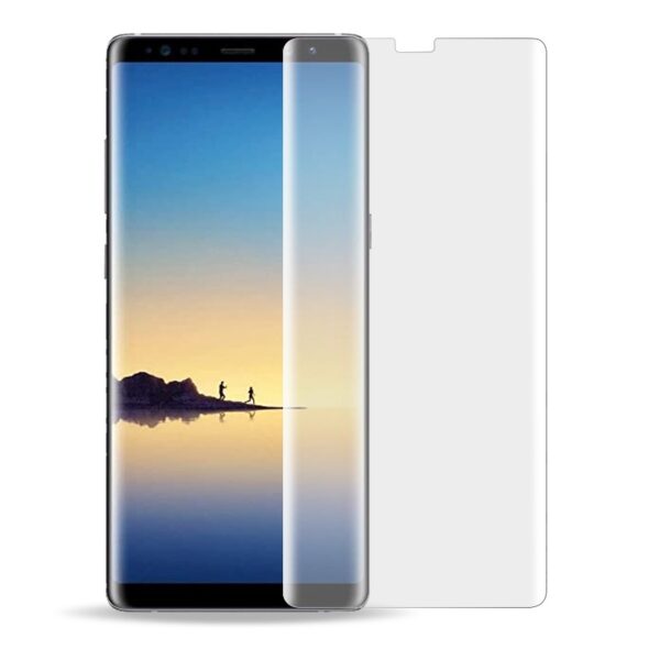 Full Curved Tempered Glass Screen Protector for Samsung Galaxy Note 8 N950(with UV Light & UV Glue) (Retail Packaging)