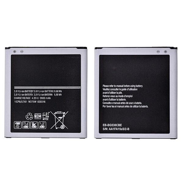 3.8V 2600mAh Battery for Samsung Galaxy Grand Prime G530/ J3 2017 J327/ J3 2016 J320/ J5 J500/ J3 2018 J337 Compatible