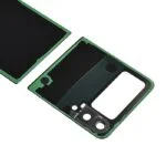 Back Cover with Camera Glass Lens and Adhesive Tape for Samsung Galaxy Z Flip3 5G F711 (Up and down cover) - Green