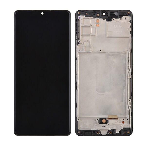 LCD Screen Digitizer Assembly With Frame for Samsung Galaxy A42 5G A426 (Incell) - Prism Dot Black