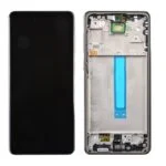 OLED Screen Digitizer Assembly with Frame for Samsung Galaxy A73 5G A736 (Premium) - Black
