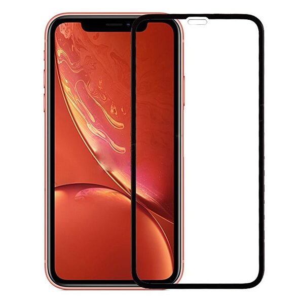 Full Cover Tempered Glass Screen Protector for iPhone XR/ 11(6.1 inches) - Black (Retail Packaging)