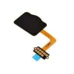 Home Button with Flex Cable,Connector and Fingerprint Scanner Sensor for LG Stylo 4 Q710,Stylo 4 Plus - Black