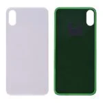 Back Glass Cover with Adhesive for iPhone X - White(No Logo/ Big Hole)