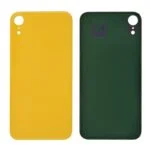 Back Glass Cover with Adhesive for iPhone XR - Yellow(No Logo/ Big Hole)