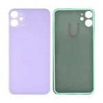 Back Glass Cover with Adhesive for iPhone 11 - Purple(No Logo/ Big Hole)