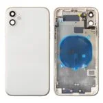 Back Housing with Small Parts Pre-installed for iPhone 11(No Logo) - White