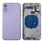 Back Housing with Small Parts Pre-installed for iPhone 11(No Logo)- Purple