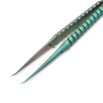 2UUL Ti02 Curved Tip Tweezer Tool for Mobile Phone Repair - Green