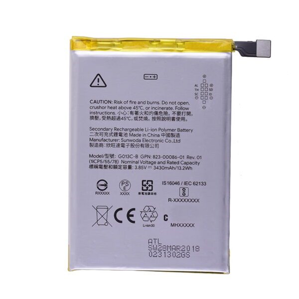 3.85V 3430mAh Battery for Google Pixel 3 XL(G013C-B)