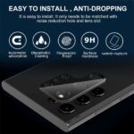 Galaxy S22 Ultra Back Camera Tempered Glass (BLACK)