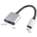 8 Pin to 3.5mm Headphone Audio & Charge Converter for Mobile Phone