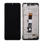 LCD Screen Digitizer Assembly with Frame for Motorola Moto G Pure (2021) XT2163 - Black