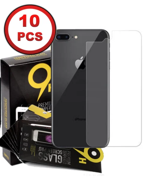 iPhone 8 Plus Back Tempered Glass (2.5D/10 Pcs)