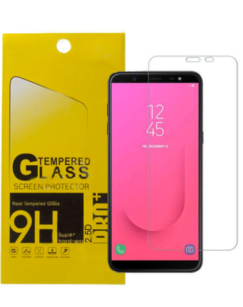 Galaxy J8 (J810) Clear Tempered Glass (Case Friendly/2.5D/1 Pcs)