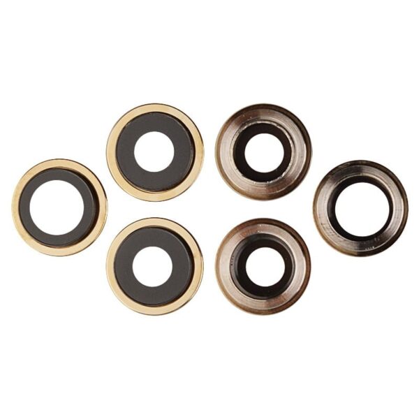 Rear Camera Glass Lens and Cover Bezel Ring for iPhone 12 Pro (3 Pcs/set) - Gold