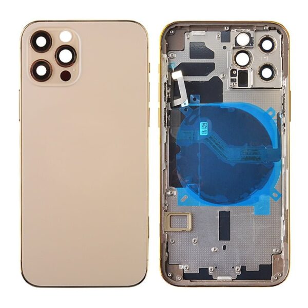 Back Housing with Small Parts Pre-installed for iPhone 12 Pro (for America Version)(No Logo)