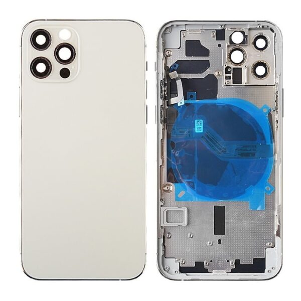 Back Housing with Small Parts Pre-installed for iPhone 12 Pro (for America Version)(No Logo)