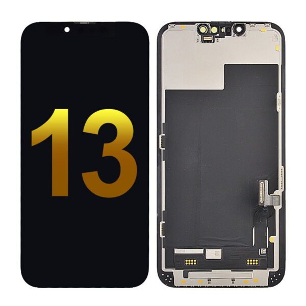 OLED Screen Digitizer Assembly With Frame for iPhone 13 (High Quality) - Black